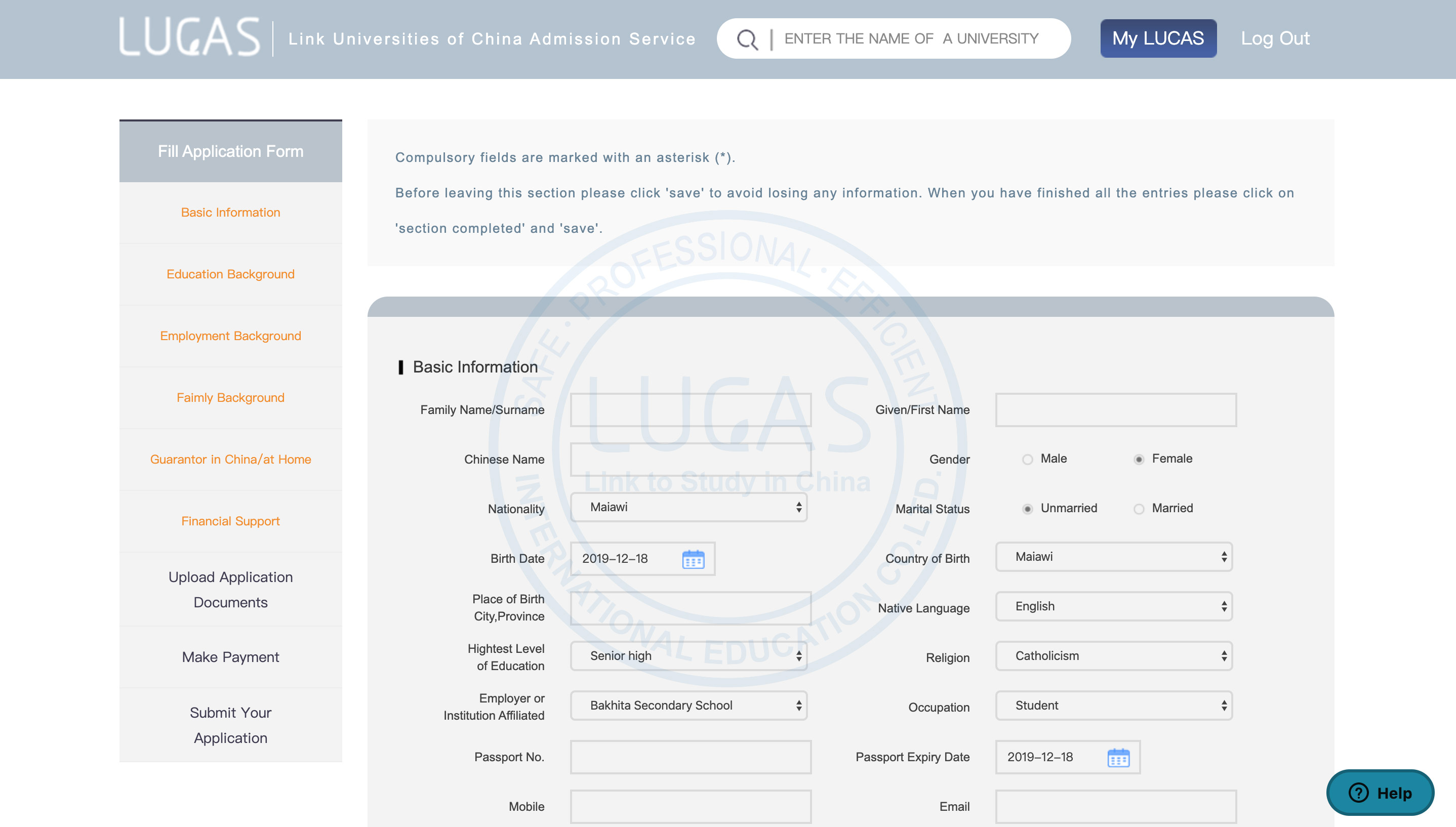 Application Documents Preparation Guidelines